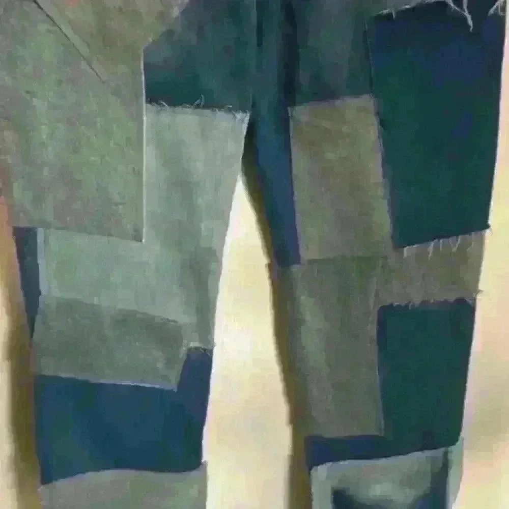 Free People We The Free Bare With Me Patchwork Boho Hippie Novelty Jeans 24 - Picture 9 of 16